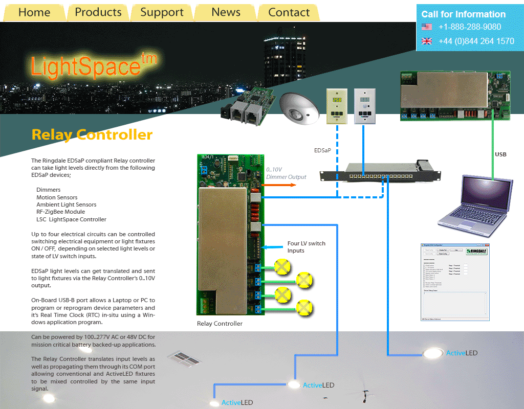 LightSpace(R) Relay Controller from Ringdale� - Building Automation Devices and Software